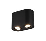 Trio Cookie Metal ceiling lamp black mat 612900232