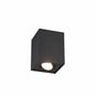 Plafón de techo Trio Biscuit negro mate 9,6cm 613000132