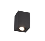 Trio Biscuit Black mat metal ceiling light 613000132