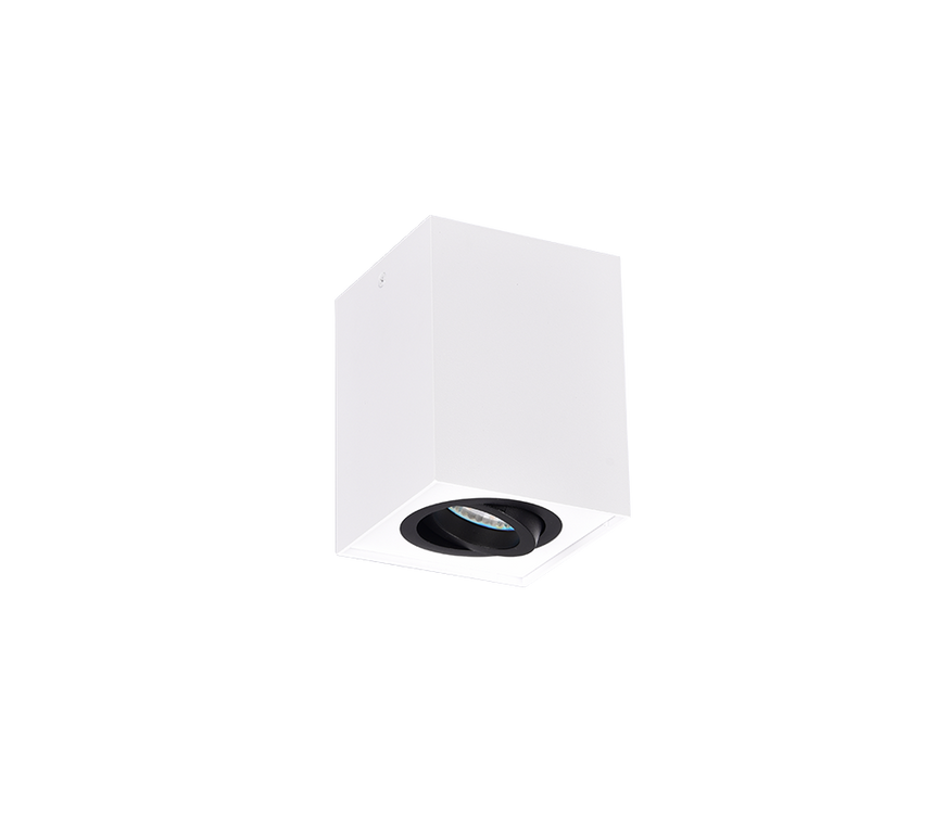 Plafón de techo Trio Biscuit LED black and white 3000K 9,6cm 613000134