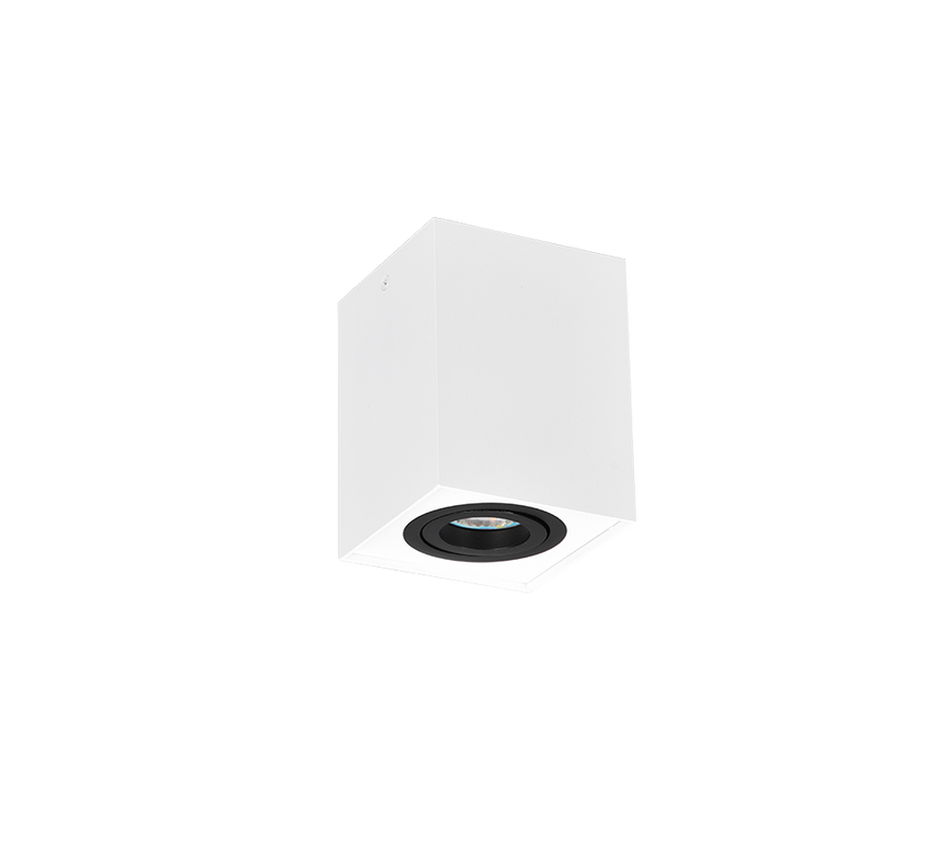 Plafón de techo Trio Biscuit LED black and white 3000K 9,6cm 613000134