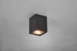 Plafón de techo Trio Biscuit LED negro y dorado 3000K 9,6cm 613000180