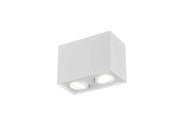 Plafón de techo Trio Biscuit 2 luces blanco mate 17,8cm 613000231
