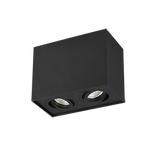 Trio Biscuit Black mat metal ceiling light 613000232
