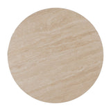 IXIA Mesa de centro piedra beige MDF 90x45 cm 613517