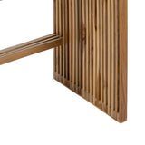 Set de 2 banquetas Bellamonte de madera de teca en tono natural 50x34x60 cm