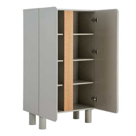 Armario Malta de DM en taupe 80x40x137 cm
