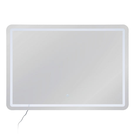 Espejo de pared con luz LED 100x70 cm