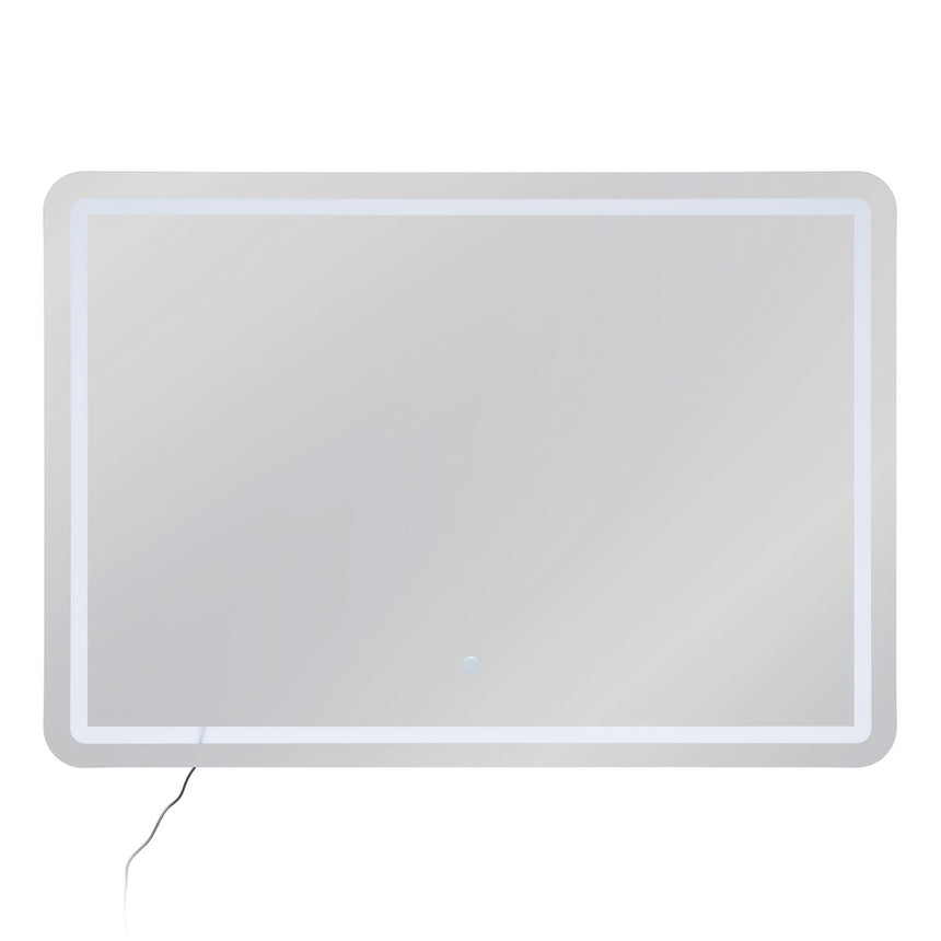 Espejo de pared con luz LED 100x70 cm