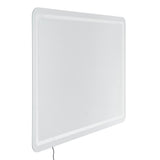 Espejo de pared con luz LED 100x70 cm