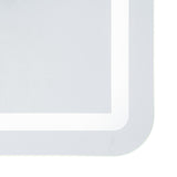 Espejo de pared con luz LED 100x70 cm