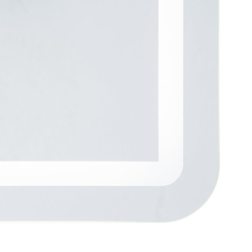 Espejo de pared con luz LED 100x70 cm