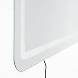 Espejo de pared con luz LED 100x70 cm