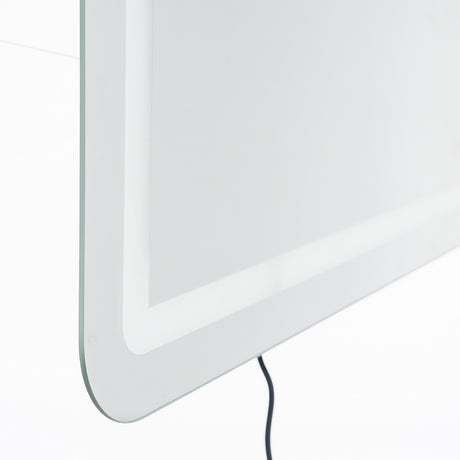 Espejo de pared con luz LED 100x70 cm