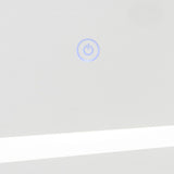 Espejo de pared con luz LED 100x70 cm