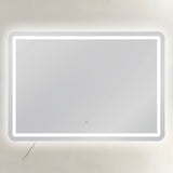 Espejo de pared con luz LED 100x70 cm