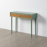 Consola de DM en verde 90x35x75 cm