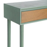 Consola de DM en verde 90x35x75 cm