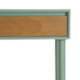 Consola de DM en verde 90x35x75 cm