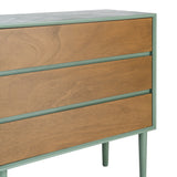 Cómoda de DM en verde 75x35x75 cm