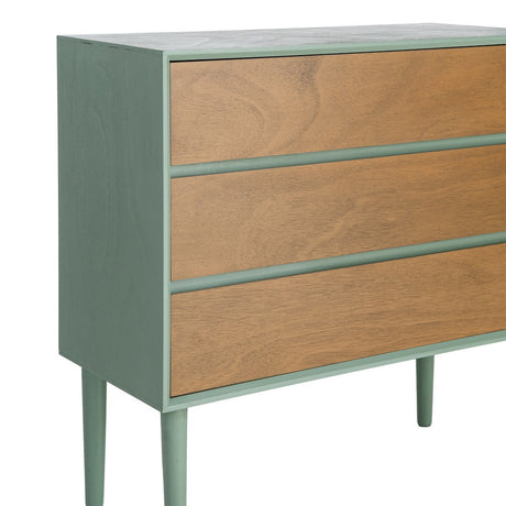 Cómoda de DM en verde 75x35x75 cm