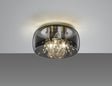 Plafón de techo Trio Crystel LED cromo 2700K Ø34cm 616700306