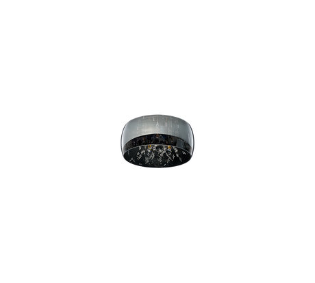 Plafón de techo Trio Crystel LED cromo 2700K Ø34cm 616700306