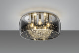 Plafón de techo Trio Crystel LED cromo 2700K Ø50cm 616700506