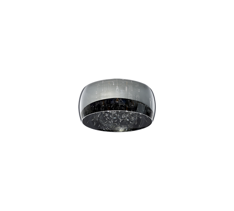 Plafón de techo Trio Crystel LED cromo 2700K Ø50cm 616700506
