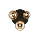 Plafón de techo Trio Lumina LED negro mate 2700K Ø48,5cm 617030313