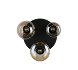 Plafón de techo Trio Lumina LED negro mate 2700K Ø48,5cm 617030313