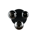 Plafón de techo Trio Lumina LED negro mate 2700K Ø48,5cm 617030332