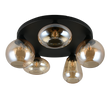 Plafón de techo Trio Lumina LED negro mate 2700K Ø63,5cm 617030513