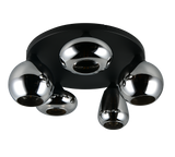 Plafón de techo Trio Lumina LED negro mate 2700K Ø63,5cm 617030532