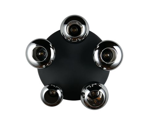 Plafón de techo Trio Lumina LED negro mate 2700K Ø63,5cm 617030532
