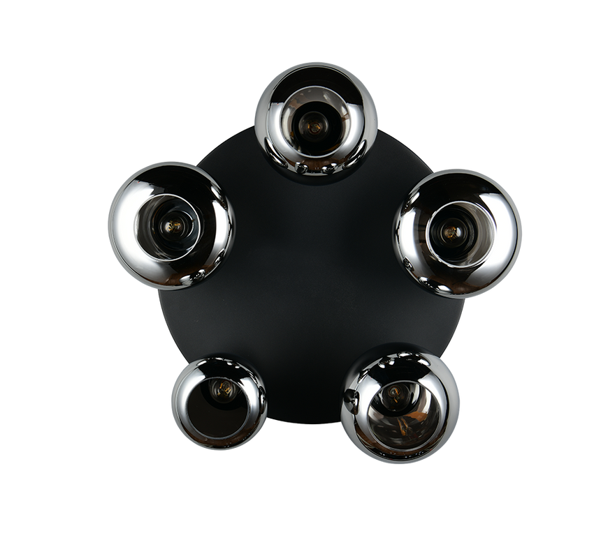 Plafón de techo Trio Lumina LED negro mate 2700K Ø63,5cm 617030532