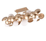 Plafón de techo Trio Bubble LED gold-colored 3000K 76cm 617400879