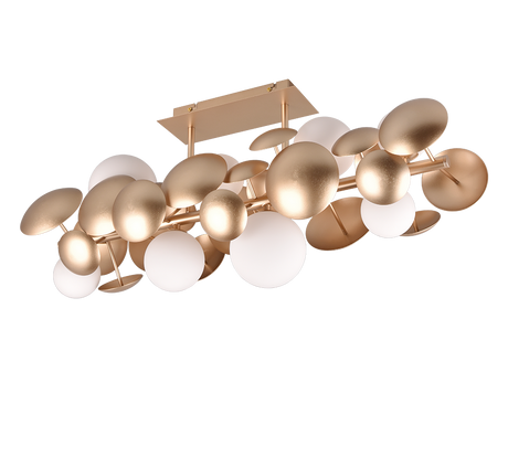 Plafón de techo Trio Bubble LED gold-colored 3000K 76cm 617400879