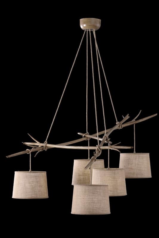 Mantra Sabina Lámpara de techo colgante madera, beige, marrón 6175
