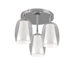 Plafón de techo Trio Barret LED cromo 3000K Ø38cm 617500306