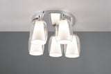 Plafón de techo Trio Barret LED cromo 3000K Ø48cm 617500506
