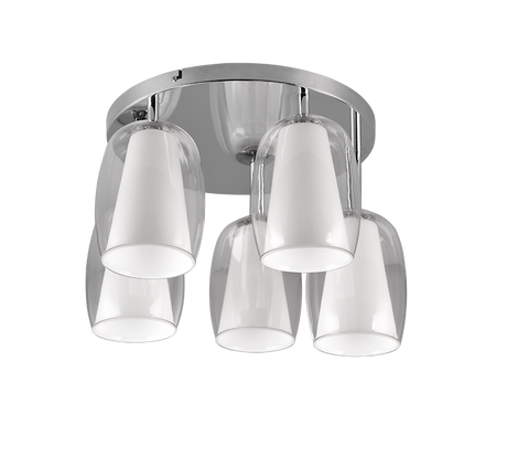 Plafón de techo Trio Barret LED cromo 3000K Ø48cm 617500506