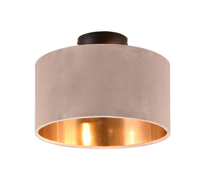 Plafón de techo Trio Julieta 2 luces beige Ø30cm 619000244