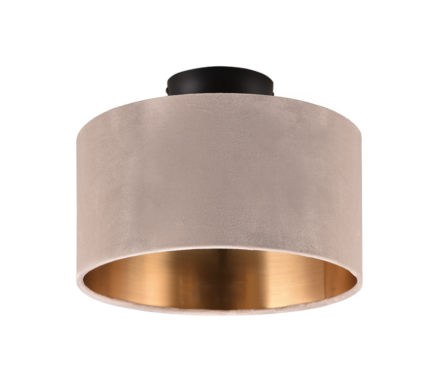 Plafón de techo Trio Julieta 2 luces beige Ø30cm 619000244