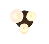 Plafón de techo Trio Diva 3 luces bronce mate Ø39cm 619800308 - vista 3