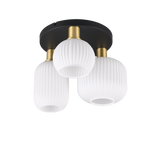 Plafón de techo Trio Diva 3 luces bronce mate Ø39cm 619800308 - vista 4