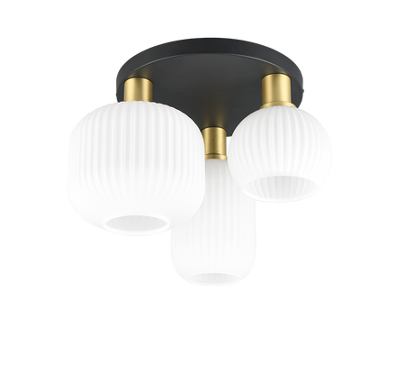 Plafón de techo Trio Diva 3 luces bronce mate Ø39cm 619800308 - vista 5