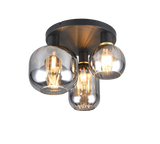 Plafón de techo Trio Diva 3 luces negro mate Ø39cm 619800332 - vista 2