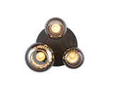 Plafón de techo Trio Diva 3 luces negro mate Ø39cm 619800332 - vista 3