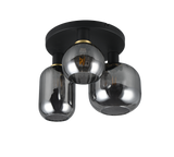 Plafón de techo Trio Diva 3 luces negro mate Ø39cm 619800332 - vista 4